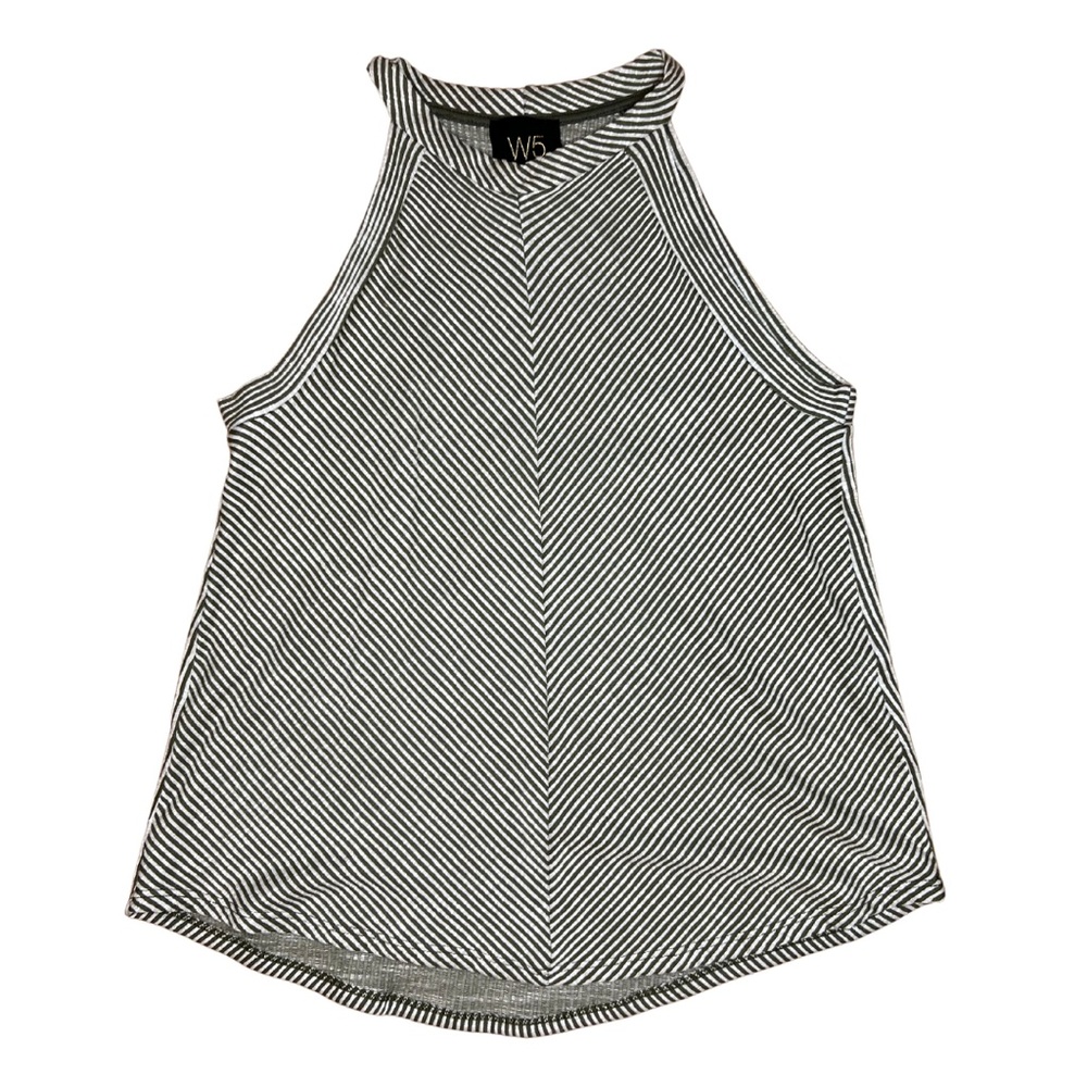 W5 Black and White Tank Tee